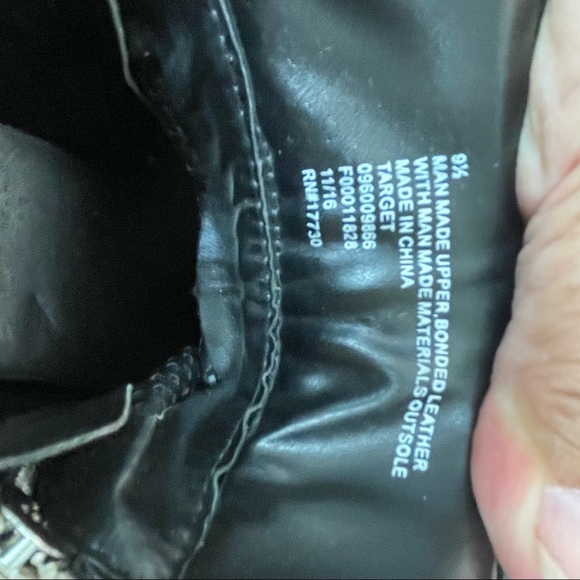 Mossimo Faux Leather Platform Wedge Sneakers Boots (9.5) - Picture 7 of 10